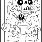 Kolorowanka Ninjago z wojownikiem do wydruku dla dzieci.