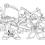 Kolorowanki Ninjago do wydrukowania dla dzieci, ninja w akcji.