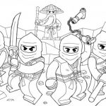 Kolorowanki Ninjago dla dzieci, postacie ninja do kolorowania.