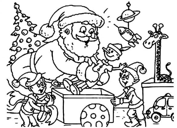 North-Pole-Santa-Coloring-Pages-768×556