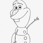 Kolorowanka Olaf z filmu Frozen dla dzieci do wydrukowania.