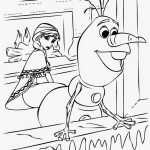 Kolorowanka Olaf z filmu Frozen do druku dla dzieci.