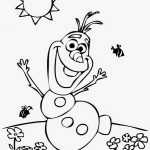 Kolorowanka Olaf z Frozen, idealna do druku dla dzieci.