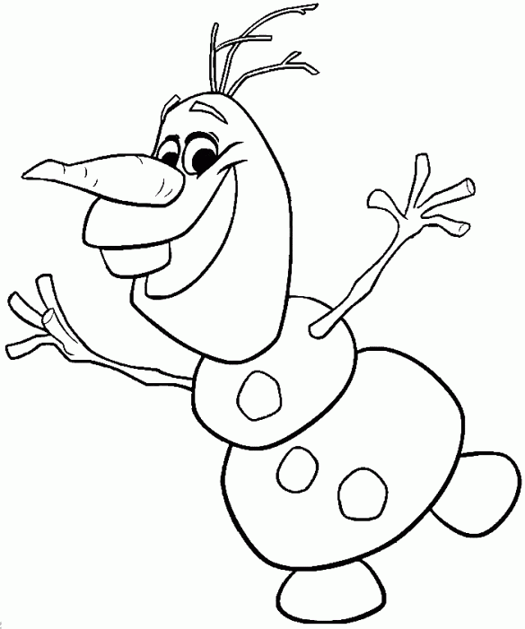 Olaf z Frozen – Kolorowanki dla dzieci (2)