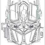 Kolorowanka Optimus Prime do wydrukowania dla dzieci.