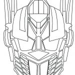 Kolorowanka Optimus Prime dla dzieci do wydrukowania.