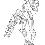 Kolorowanka postaci z Overwatch do druku dla dzieci.