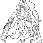 Kolorowanka postaci z Overwatch do druku dla dzieci.