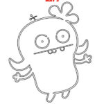 Kolorowanka UglyDolls do druku dla dzieci, postać z kreskówki.
