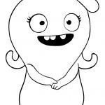 Kolorowanka UglyDolls do druku dla dzieci, prosty obraz do kolorowania.