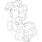 Kolorowanka Pinkie Pie z My Little Pony do druku dla dzieci.