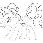 Kolorowanka Pinkie Pie z My Little Pony do druku dla dzieci.