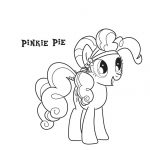 Kolorowanka Pinkie Pie z bajki My Little Pony do druku.