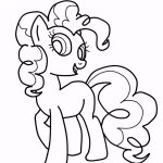 Kolorowanka Pinkie Pie z My Little Pony do druku dla dzieci.