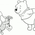 Postać z Disney, Winnie the Pooh i Kłapouchy, kolorowanka do druku.