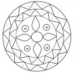 Rangoli do kolorowania dla dzieci, mandala do druku, kolorowanka.