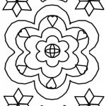 Kolorowanki Rangoli do wydrukowania dla dzieci.