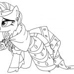 Kolorowanka Rarity z My Little Pony do druku dla dzieci.
