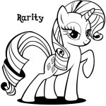 Kolorowanka Rarity z My Little Pony do druku dla dzieci.