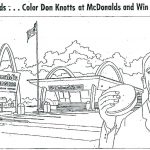 Kolorowanka z McDonald's dla dzieci do wydrukowania.
