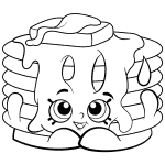 Kolorowanki dla dzieci z postaciami Shopkins do druku.