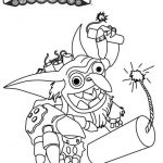 Kolorowanka Skylanders z postacią Boomer do druku dla dzieci.