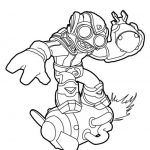Kolorowanka Skylanders dla dzieci do wydrukowania i pokolorowania.