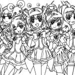 Kolorowanki Pretty Cure dla dzieci do druku i kolorowania.