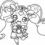 Kolorowanka Pretty Cure z postacią dziewczynki do druku.