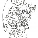Kolorowanka Pretty Cure do wydrukowania dla dzieci.