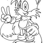Kolorowanka Sonic the Hedgehog do druku dla dzieci.