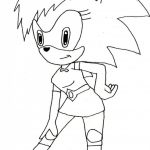 Sonic the Hedgehog do kolorowania dla dzieci.