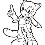 Kolorowanka Sonic the Hedgehog do druku dla dzieci.