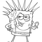 SpongeBob Kanciastoporty - kolorowanka do wydrukowania dla dzieci.
