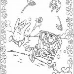 Kolorowanka SpongeBob Kanciastoporty i przyjaciele do druku.