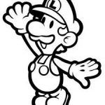 Super Mario do wydrukowania, kolorowanka dla dzieci.