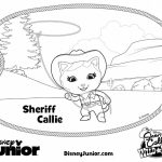 Kolorowanka Szeryf Callie z Disney Junior do wydrukowania.