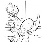 Kolorowanka T-Rex do wydrukowania dla dzieci.