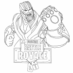Kolorowanka Thanos do wydrukowania dla dzieci.