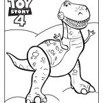 Kolorowanka T-Rexa z Toy Story 4 do druku dla dzieci.