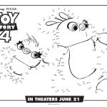Kolorowanki do wydrukowania z postaciami z Toy Story 4.