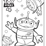 Kolorowanka z postaciami z Toy Story 4 do druku dla dzieci.