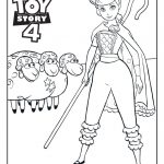 Kolorowanka z bohaterami Toy Story 4 do druku dla dzieci.