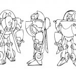 Kolorowanki do wydrukowania z robotami Transformers Rescue Bots.