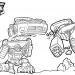 Kolorowanki do wydrukowania z robotami Transformers Rescue Bots.