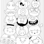 Tsum Tsum do kolorowania, postacie z popularnej serii dla dzieci.