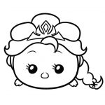 Kolorowanka Tsum Tsum do druku dla dzieci, postać z kreskówki.