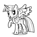 Kolorowanka Twilight Sparkle z My Little Pony do druku.