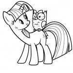 Kolorowanka Twilight Sparkle i Owca dla dzieci do druku.