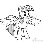 Kolorowanka Twilight Sparkle z My Little Pony do druku.
